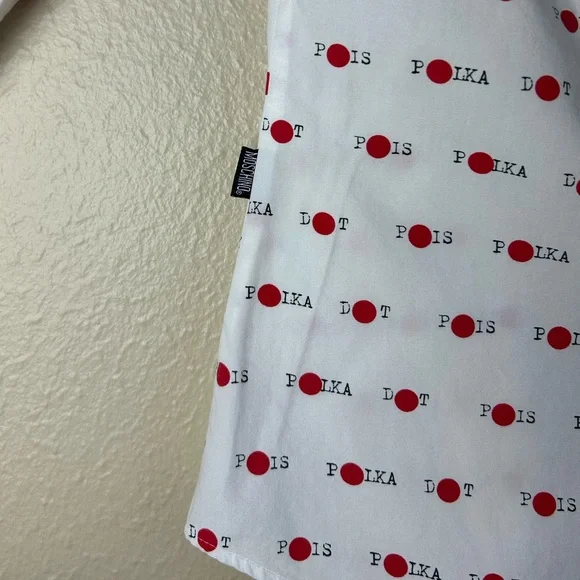 Rare vintage Moschino jeans polka dot button down shirt - Picture 5 of 8